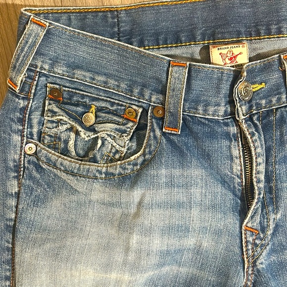 Men’s True Religion Jeans, Sz 33x28 - Picture 3 of 5